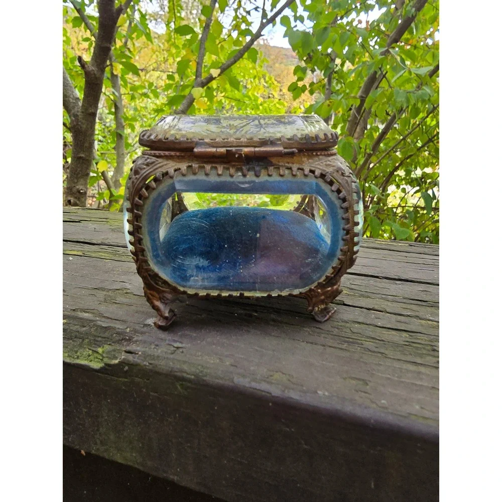 Rare Antique French/European Glass & Ormolu 3